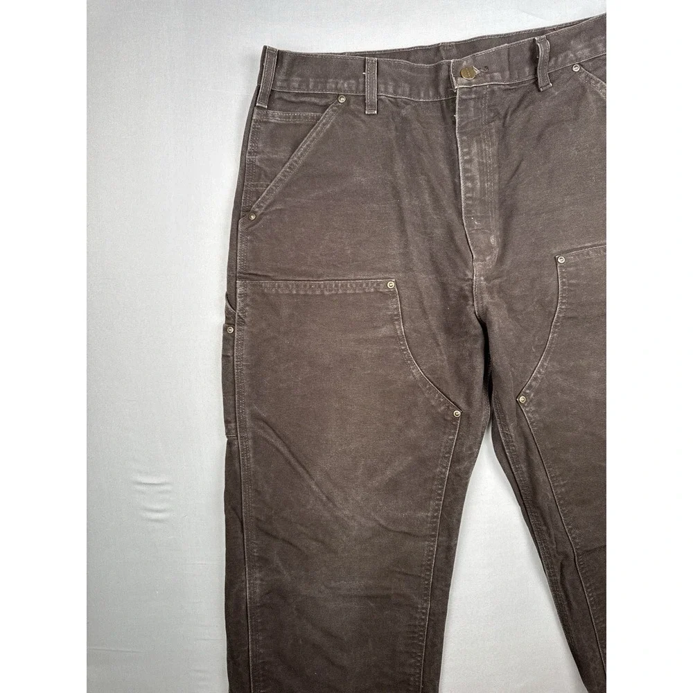Carhartt B136 DKB Double Knee Carpenter Work Pants Chocolate Brown 36x36